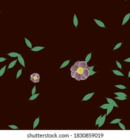 Floral abstract background texture. Seamless flowers pattern.