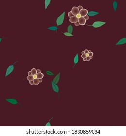 Floral abstract background texture. Seamless flowers pattern.