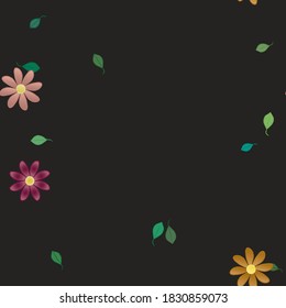 Floral abstract background texture. Seamless flowers pattern.