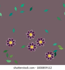 Floral abstract background texture. Seamless flowers pattern.