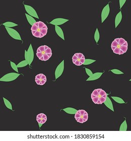 Floral abstract background texture. Seamless flowers pattern.