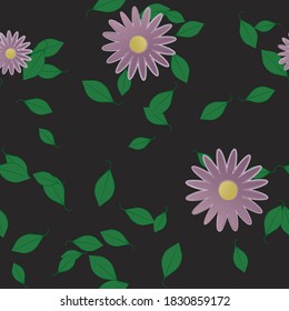 Textura de fondo floral abstracta. Patrón de flores sin foco.