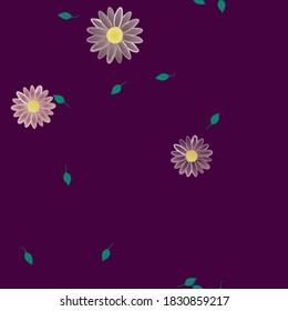 Floral abstract background texture. Seamless flowers pattern.
