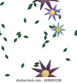 Floral abstract background texture. Seamless flowers pattern.