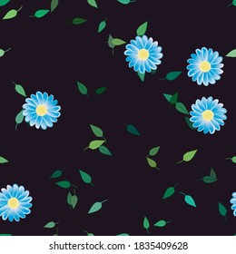 Textura de fondo floral abstracta. Patrón de flores sin foco.
