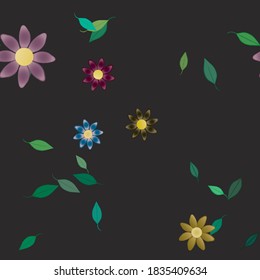 Textura de fondo floral abstracta. Patrón de flores sin foco.