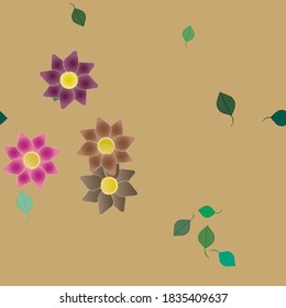 Floral abstract background texture. Seamless flowers pattern.