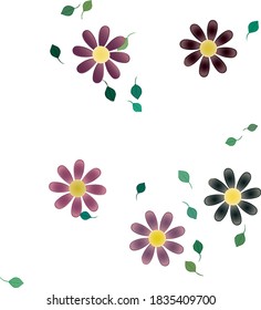 Floral abstract background texture. Seamless flowers pattern.