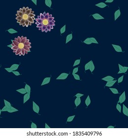 Floral abstract background texture. Seamless flowers pattern.