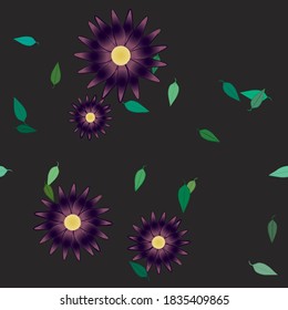 Textura de fondo floral abstracta. Patrón de flores sin foco.