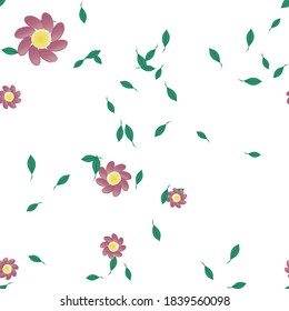 Floral abstract background texture. Seamless flowers pattern.