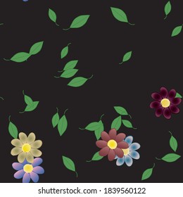 Textura de fondo floral abstracta. Patrón de flores sin foco.