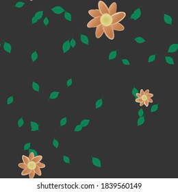 Floral abstract background texture. Seamless flowers pattern.