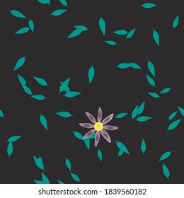 Floral abstract background texture. Seamless flowers pattern.