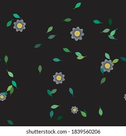 Floral abstract background texture. Seamless flowers pattern.
