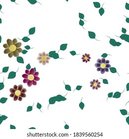 Floral abstract background texture. Seamless flowers pattern.