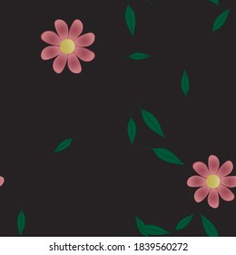 Textura de fondo floral abstracta. Patrón de flores sin foco.