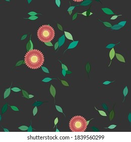 Textura de fondo floral abstracta. Patrón de flores sin foco.