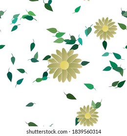 Floral abstract background texture. Seamless flowers pattern.