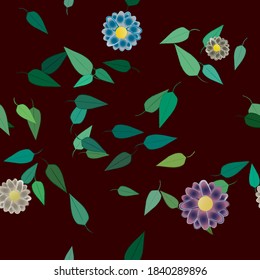 Textura de fondo floral abstracta. Patrón de flores sin foco.
