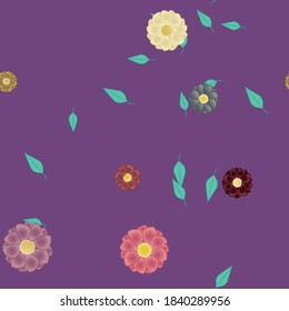 Floral abstract background texture. Seamless flowers pattern.
