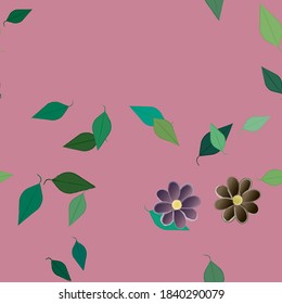 Floral abstract background texture. Seamless flowers pattern.