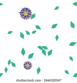 Floral abstract background texture. Seamless flowers pattern.