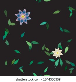 Floral abstract background texture. Seamless flowers pattern.