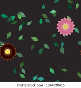 Textura de fondo floral abstracta. Patrón de flores sin foco.