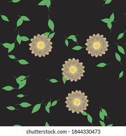 Floral abstract background texture. Seamless flowers pattern.