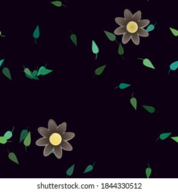 Floral abstract background texture. Seamless flowers pattern.