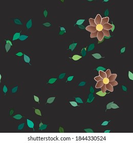 Floral abstract background texture. Seamless flowers pattern.