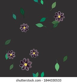 Floral abstract background texture. Seamless flowers pattern.