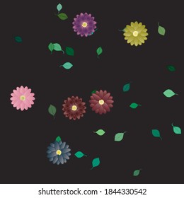 Textura de fondo floral abstracta. Patrón de flores sin foco.