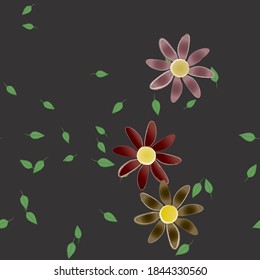 Floral abstract background texture. Seamless flowers pattern.