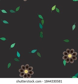 Floral abstract background texture. Seamless flowers pattern.