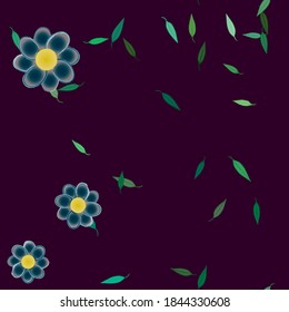 Floral abstract background texture. Seamless flowers pattern.