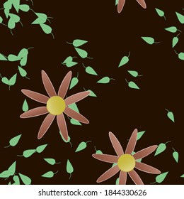 Floral abstract background texture. Seamless flowers pattern.