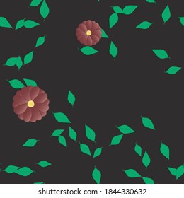 Floral abstract background texture. Seamless flowers pattern.