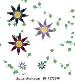 Floral abstract background texture. Seamless flowers pattern.