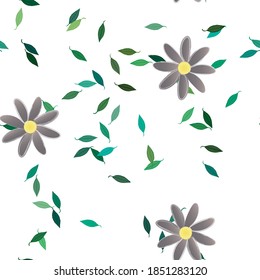 Floral abstract background texture. Seamless flowers pattern.