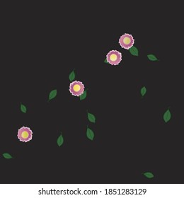 Floral abstract background texture. Seamless flowers pattern.