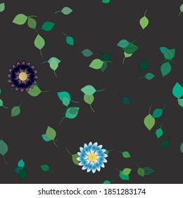 Floral abstract background texture. Seamless flowers pattern.
