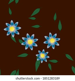 Floral abstract background texture. Seamless flowers pattern.