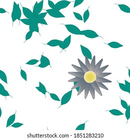 Floral abstract background texture. Seamless flowers pattern.