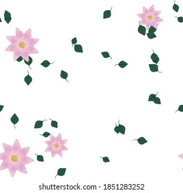 Floral abstract background texture. Seamless flowers pattern.