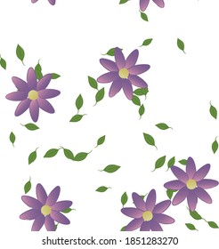 Floral abstract background texture. Seamless flowers pattern.