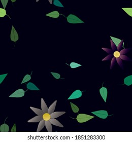 Floral abstract background texture. Seamless flowers pattern.