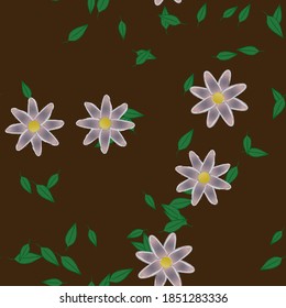 Floral abstract background texture. Seamless flowers pattern.