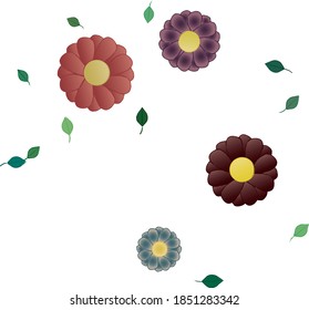 Floral abstract background texture. Seamless flowers pattern.